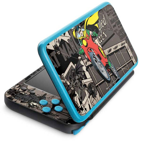 DC Comics Robin Vintage Action pose pattern Nintendo 2DS XL (2017) Skin
